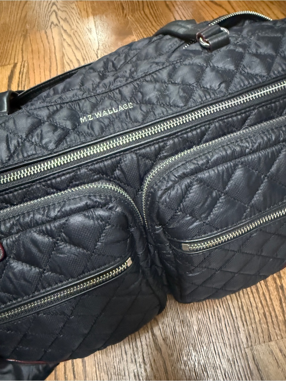MZ Wallace Black Crosby Traveler Duffel - Picture 7 of 9